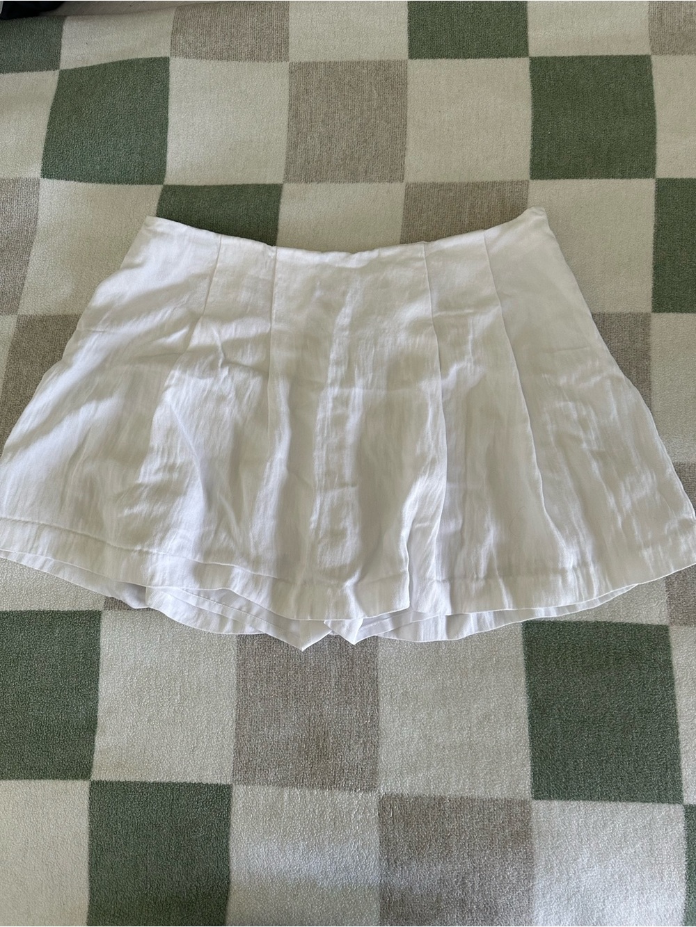 a new day White A-Line Linen-Blend Circle Skirt